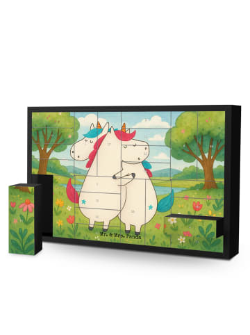 Mr. & Mrs. Panda Adventskalender Einhörner Umarmen Design ohne S... in Weiß
