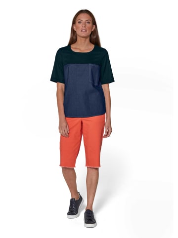 MADELEINE Shirt aus Denim und Jersey in darkblue / marine