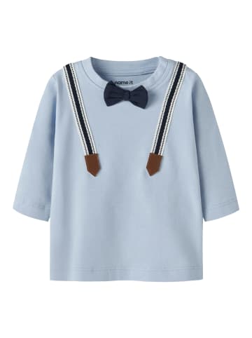 name it Langarmshirt festlich NBMRUFUS LS TOP in kentucky blue