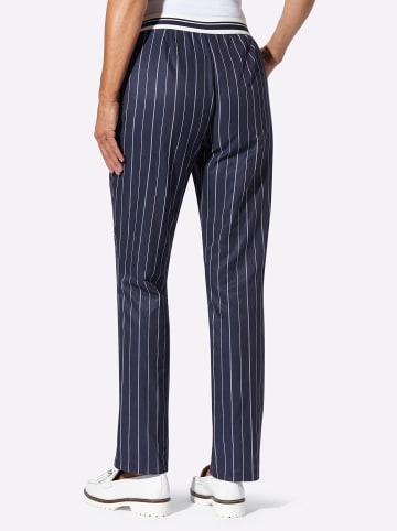 Sieh an! Schlupfhose in marine-weiß-gestreift