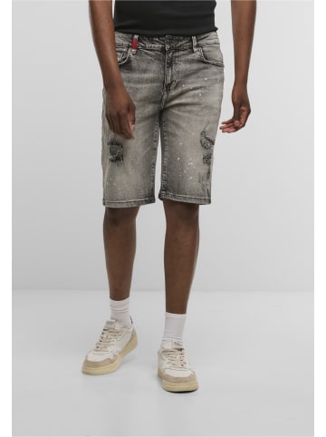 2Y Premium Denim Short in washed grey