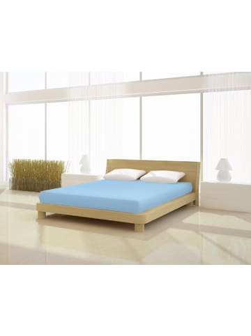 Mr.Sandman Spannbetttuch Elastan basic 140-160 x 200-220 cm in bleu