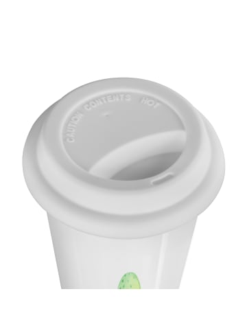 Mr. & Mrs. Panda Thermobecher Schildkröte Wanderer mit Spruch in Weiß