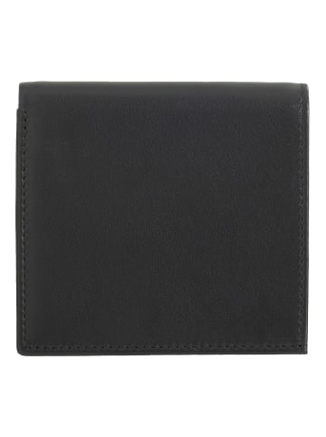 DuDu Geldbörse Leder 9,5 cm in black pop