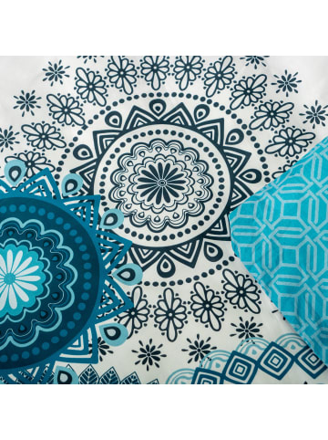 Traumschloss Renforcé Bettwäsche - Zebra Mandalas blau in blau