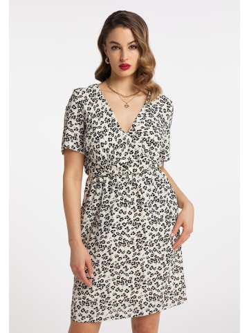 faina Damen Kleid in Weiss Schwarz