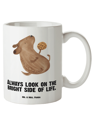 Mr. & Mrs. Panda Pott Hund Keks mit Spruch in Weiß