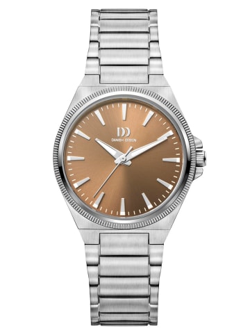 Danish Design Quarzuhr für Damen DKx Pro Stahl/Haselnuss Braun / Silber