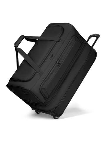 Redolz Duffle Essentials 2-Rollen Reisetasche 70 cm L mit Dehnfalte black