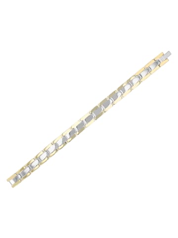 Adeliás Unisex Armband – Gliederarmband aus Edelstahl 21,5 cm in gold