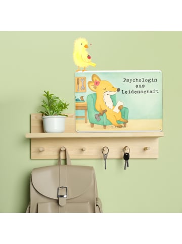 Mr. & Mrs. Panda Schild Psychologin Leidenschaft Design mit Spruch in Weiß