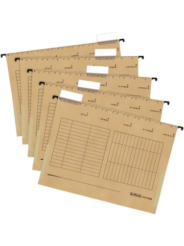 Herlitz Hängetasche 230g/qm natron Packung mit 5 Stück