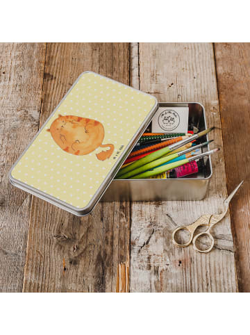 Mr. & Mrs. Panda plätzchendose Katze Frühaufsteher ohne Spruch in Gelb Pastell