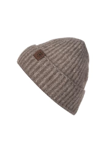 Faera Strickmütze warmes Design in Braun