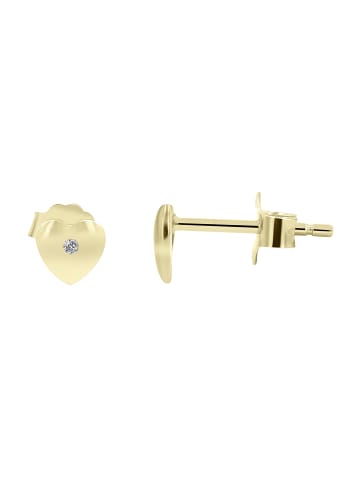 Adeliás Damen Ohrringe – Ohrstecker aus 925 Silber in gold