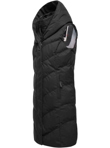 ragwear Steppweste Natalka Vest in Black