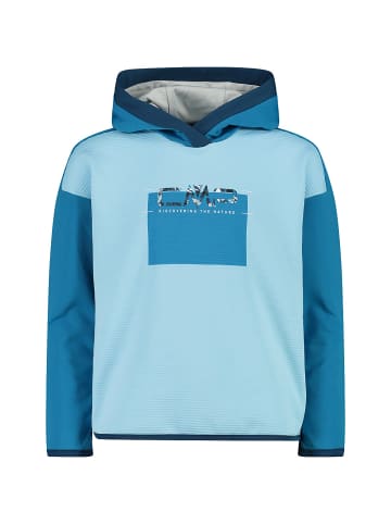 Campagnolo GIRLS SWEAT FIX HOOD STRIPES STRETCH PERFORMANCE in Hellblau