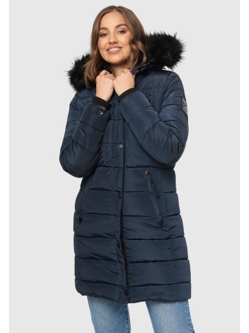 Navahoo Winterjacke Navahoo Lotusblüte Princess Damen Winter Steppjacke B897 in Navy