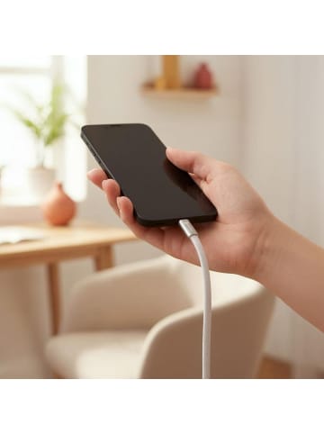 COFI 1453 Forcell Ladekabel USB-C auf USB-C F-Energy Cafule Flat CCFN23 in Transparent