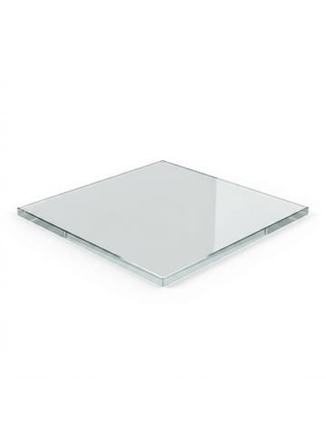 relaxdays Glasplatte in Transparent - 70 x 70 cm