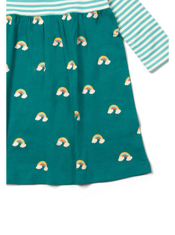 Little Green Radicals Langärmeliges Bio-Kleid in Grün