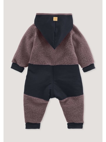 Hessnatur Wollfleece Overall in brombeersorbet