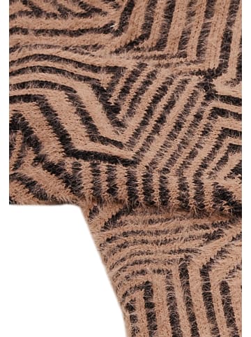 faina Damen Strickjacke in Dunkelrosa Schwarz