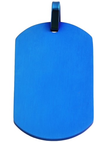 Adeliás Unisex Anhänger aus Edelstahl in blau
