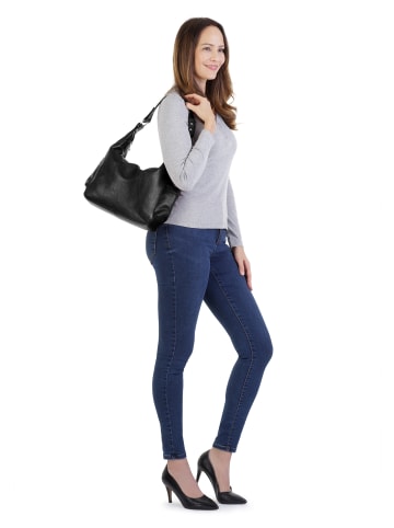 Samantha Look Shopper echt Leder in schwarz