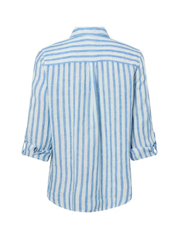 Street One Bluse in blau weiß