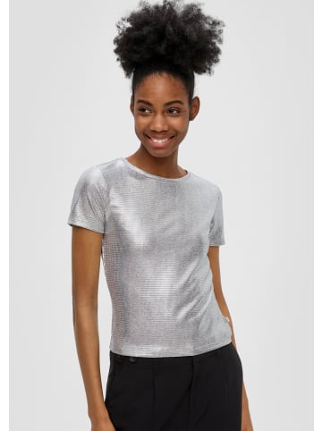 QS T-Shirt in 0009_silber
