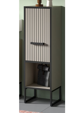Inn.Furn Kommode schwarz, sand 30 cm, Badschrank mit Soft-Close