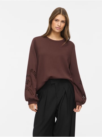 Vila Langärmeliges Sweatshirt in Coffee Bean1