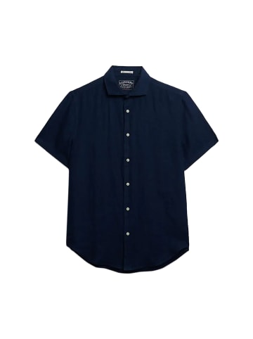 Superdry Hemd mit kurzen Ärmeln Riviera Blau