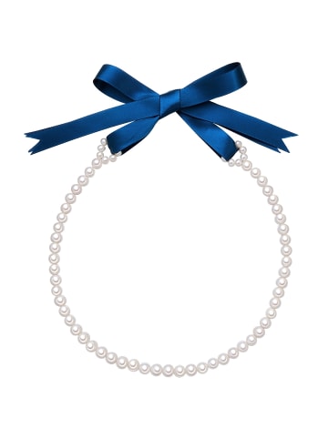 Valero Pearls Perlen-Kette Satin Süßwasser-Zuchtperle in weiß