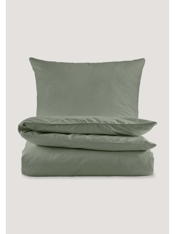 Hessnatur Perkal Bettwäsche-Set in seegras