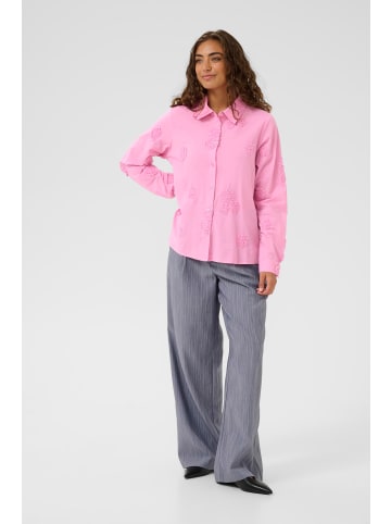 CULTURE Langarm-Hemd CUclover Regular fit in Fuchsia Pink
