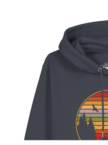 wat? Apparel Sweatshirt Sunset Berge & Tannen in India Ink Grey