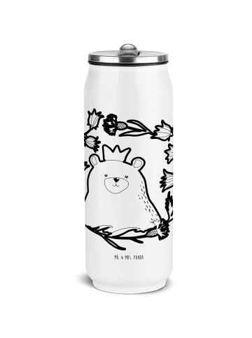 Mr. & Mrs. Panda Thermoflasche Bär Königin ohne Spruch in Weiß