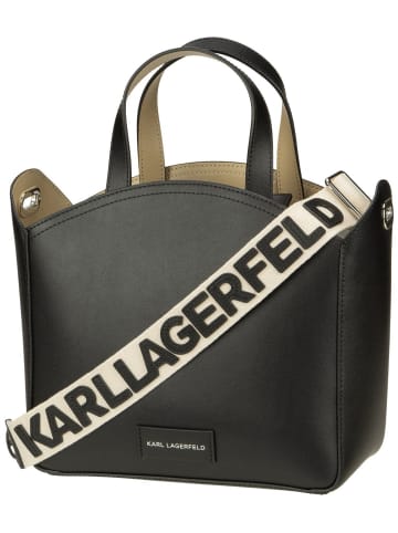 Karl Lagerfeld Handtasche K/Circle SM Perforated in Black