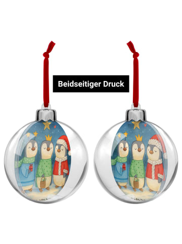 Mr. & Mrs. Panda Weihnachtskugel Kunststoff Winterzeit Heilige d... in Weiß