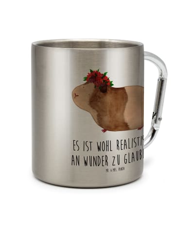 Mr. & Mrs. Panda Thermobecher Meerschweinchen Weisheit mit Spruch in Silber