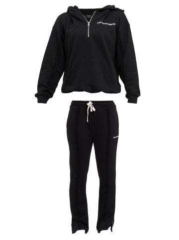 Tom Barron Freizeitanzug OVERSIZE SWEATSHIRT AND PANT SET in BLACK