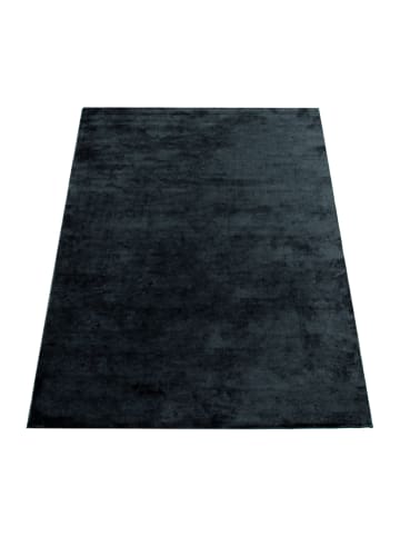 KADIMA DESIGN Teppich Kurzflor waschbar Unifarben Wohnzimmer in Marineblau