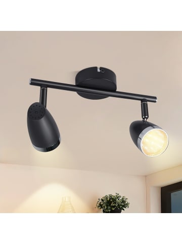 ZMH Deckenleuchte LED Drehbar Modern, Grau 2-flammige Warmweiß 3000 K