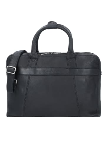 Cowboysbag Pitton Aktentasche Leder 41 cm Laptopfach in black