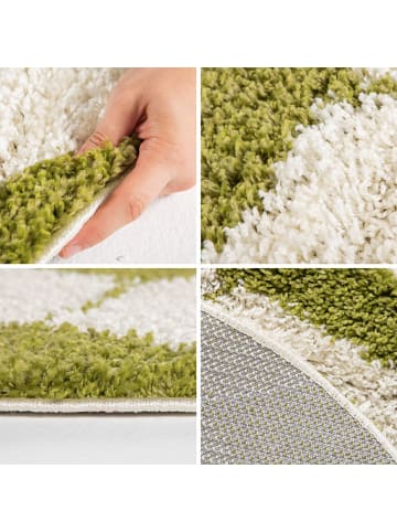 KADIMA DESIGN Teppich Kinder Hochflor Fußball Motiv Polypropylen Kinderzimmer in Grün