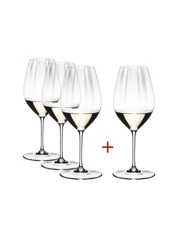 RIEDEL Glas 4er Set Riesling Weingläser Performance in Transparent 623 ml in transparent