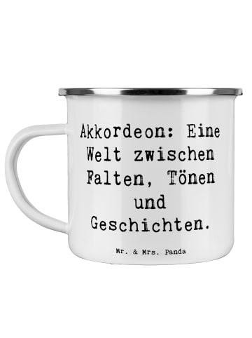 Mr. & Mrs. Panda Kaffeetasse Spruch Akkordeon Vielfalt mit Spruch in Weiß