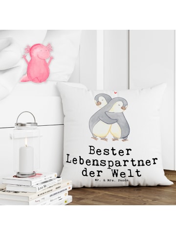 Mr. & Mrs. Panda wohnzimmer kissen Pinguin Bester Lebenspartner ... in Weiß